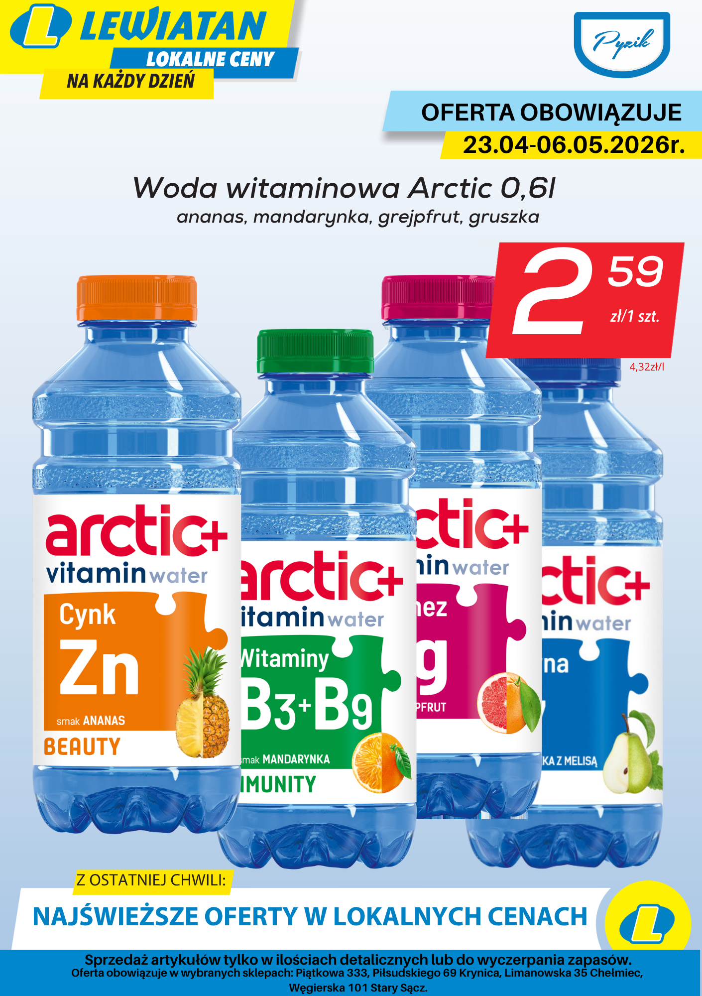 OFERTA OBOWIĄZUJE W WYBRANYCH SKLEPACH...